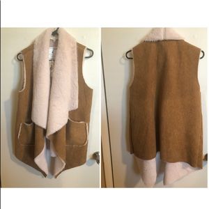 Easel Camel Cord Vest NWT